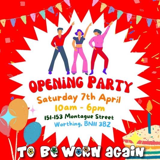 Re-opening party at our Worthing kilo sale shop!