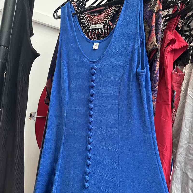 Long Summer Dresses Wholesale Bundle - Blue dress, example of what you might receive.