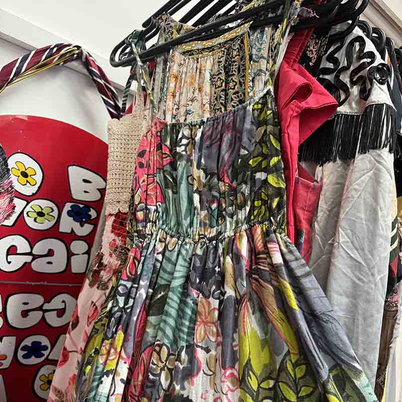 Long Summer Dresses Wholesale Bundle - Floral patterned dress, example of what you might receive.