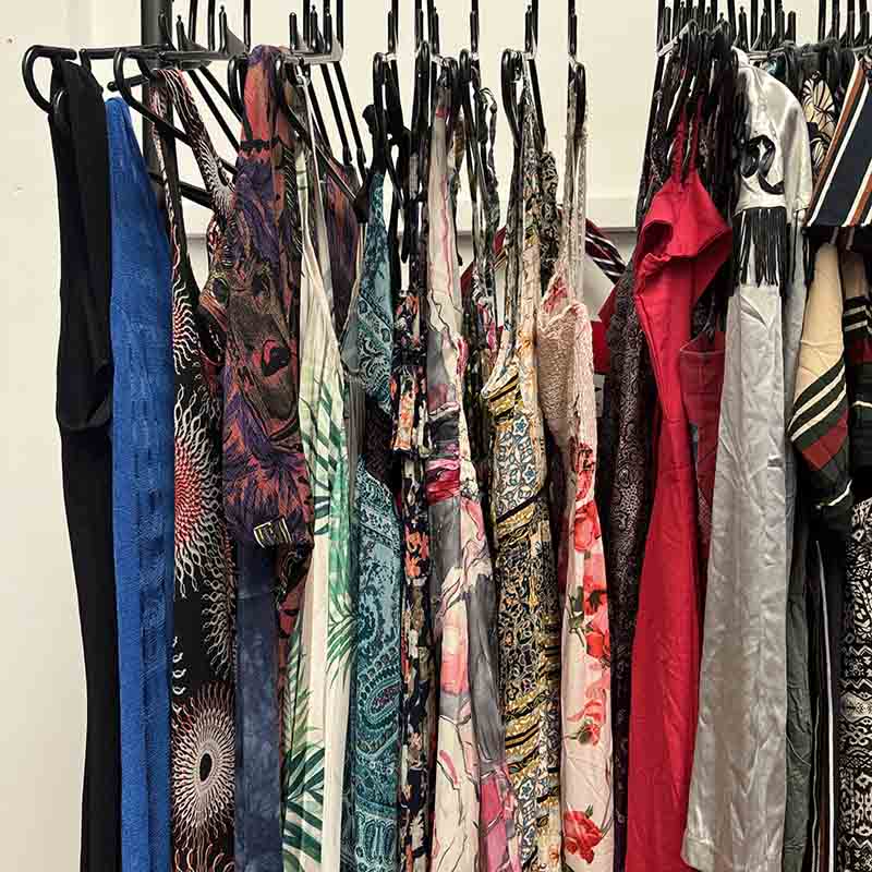 Long Summer Dresses Wholesale Bundle - Several dresses on hangers