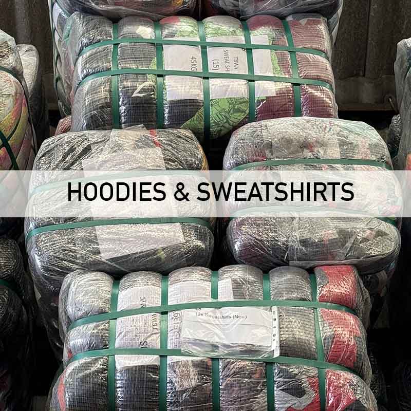 Vintage Printed Hoodies and Sweatshirts Wholesale Bale
