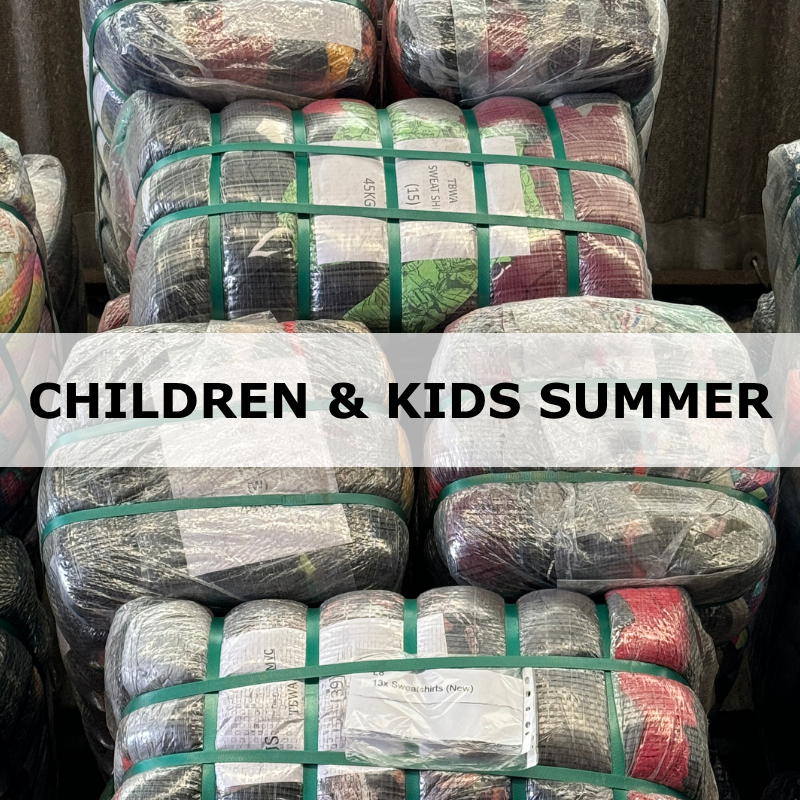 Vintage Children & Kids Mix Clothing Wholesale Bale - SUMMER