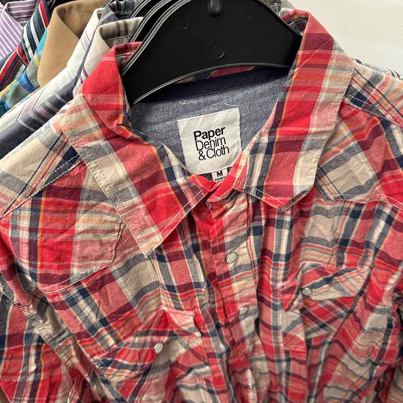 Long Sleeve Striped and Checkered Shirts for Men Wholesale - Examples of what you might receive in your Bundle