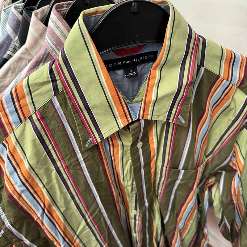Long Sleeve Striped and Checkered Shirts for Men Wholesale - Examples of what you might receive in your Bundle