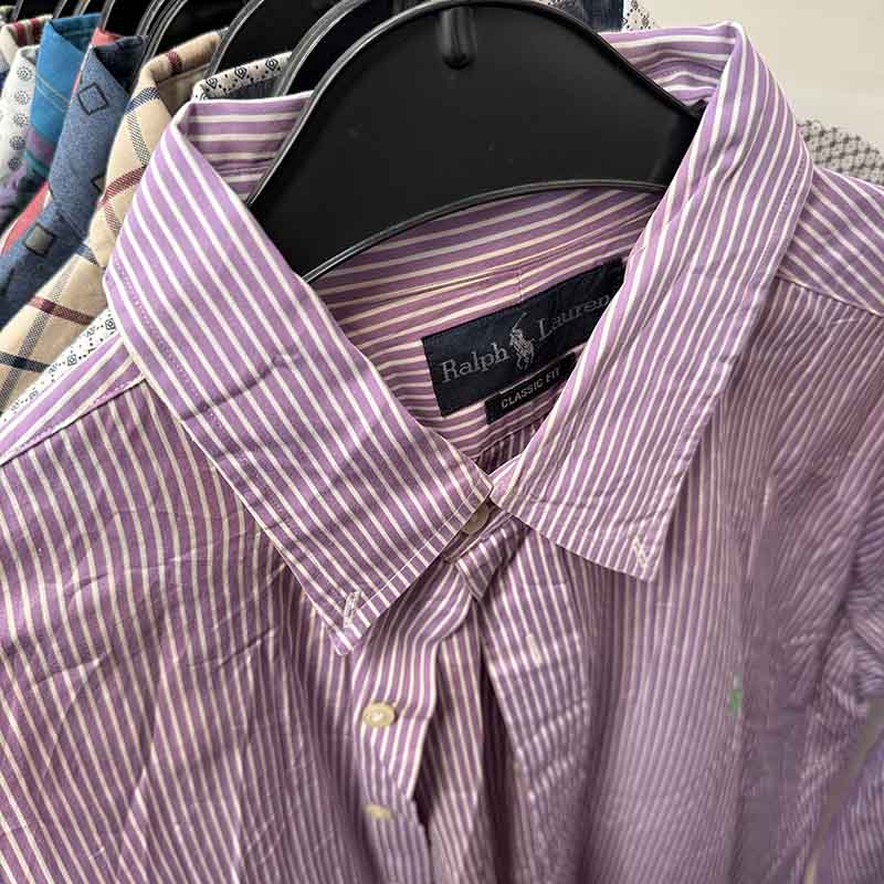 Long Sleeve Striped and Checkered Shirts for Men Wholesale - Examples of what you might receive in your Bundle
