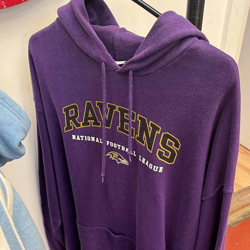 Ravens Football League Hoodie Detail