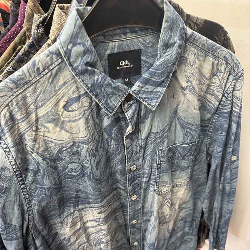 Wholesale Job Lot – Men’s Patterned Long Sleeve Shirts - example of what you might receive in your bundle