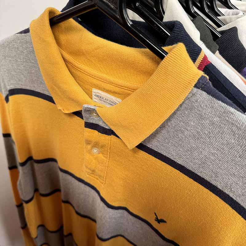 Long Sleeve Polo & Rugby Shirts for Men Wholesale - examples of you might receive on your Bundle