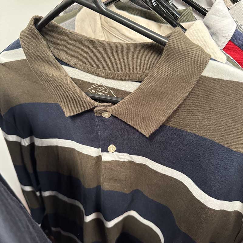 Long Sleeve Polo & Rugby Shirts for Men Wholesale - examples of you might receive on your Bundle