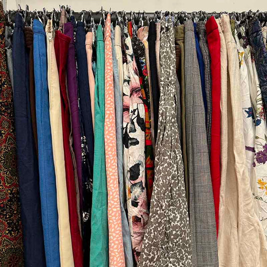 wholesale job lot of midi and knee length skirts - skirts on hangers