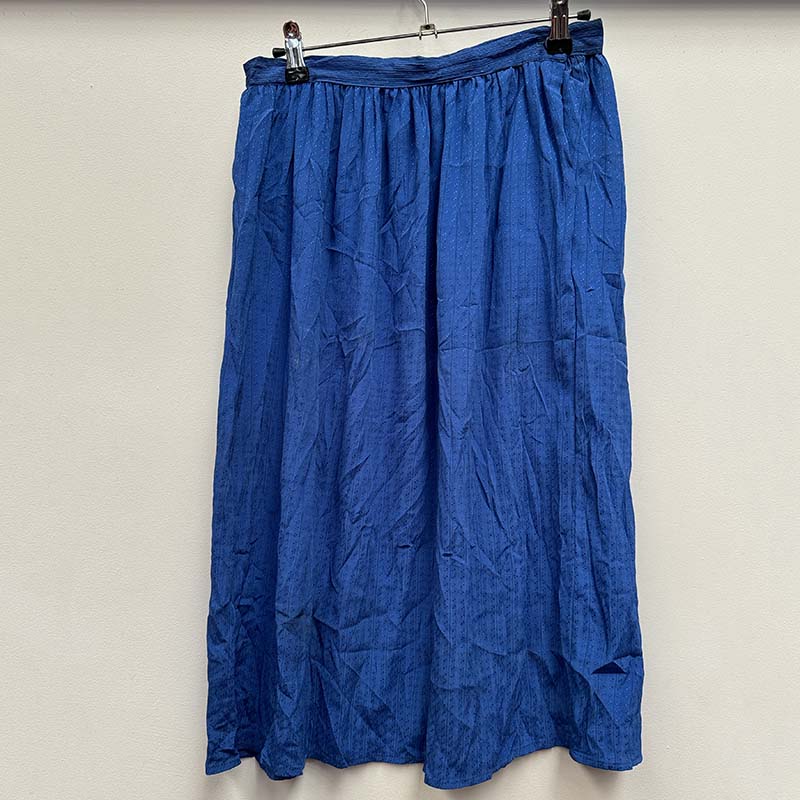 wholesale job lot of midi and knee length skirts - blue A-line skirt, example of what you might receive