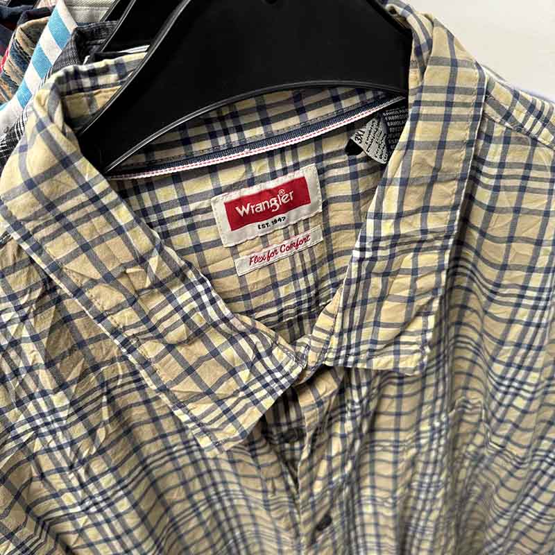 Short Sleeve Striped and Checkered Shirts for Men Wholesale - examples of what you might receive in your Bundle