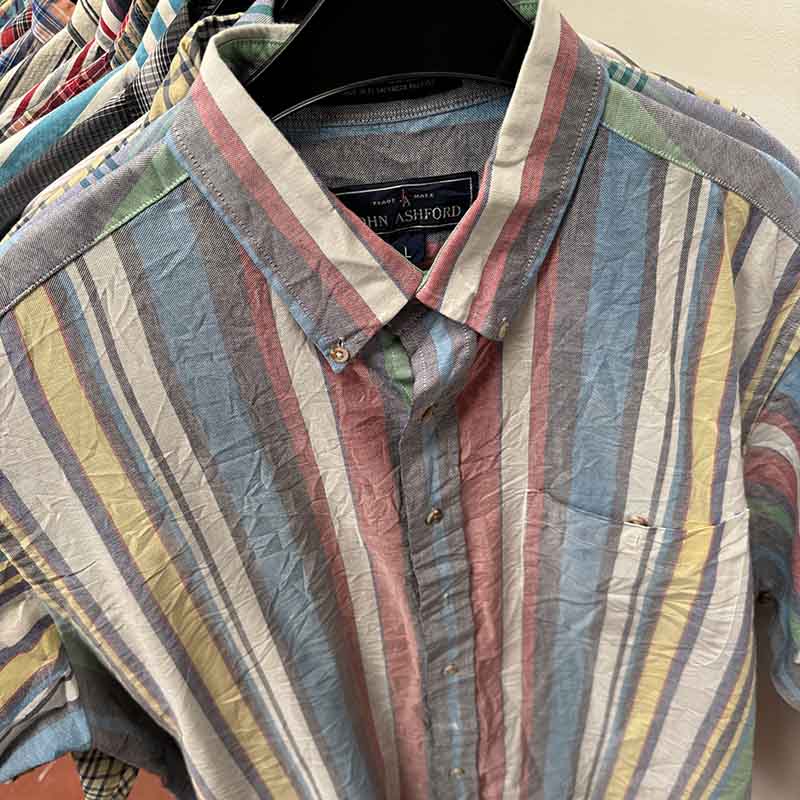 Short Sleeve Striped and Checkered Shirts for Men Wholesale - examples of what you might receive in your Bundle