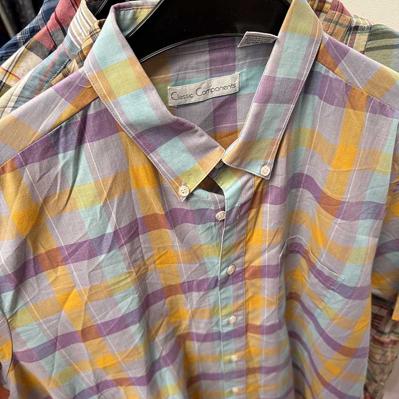 Short Sleeve Striped and Checkered Shirts for Men Wholesale - examples of what you might receive in your Bundle