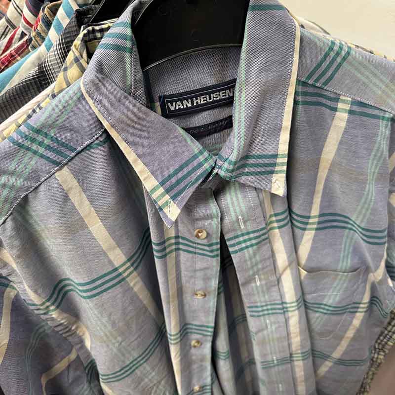 Short Sleeve Striped and Checkered Shirts for Men Wholesale - examples of what you might receive in your Bundle
