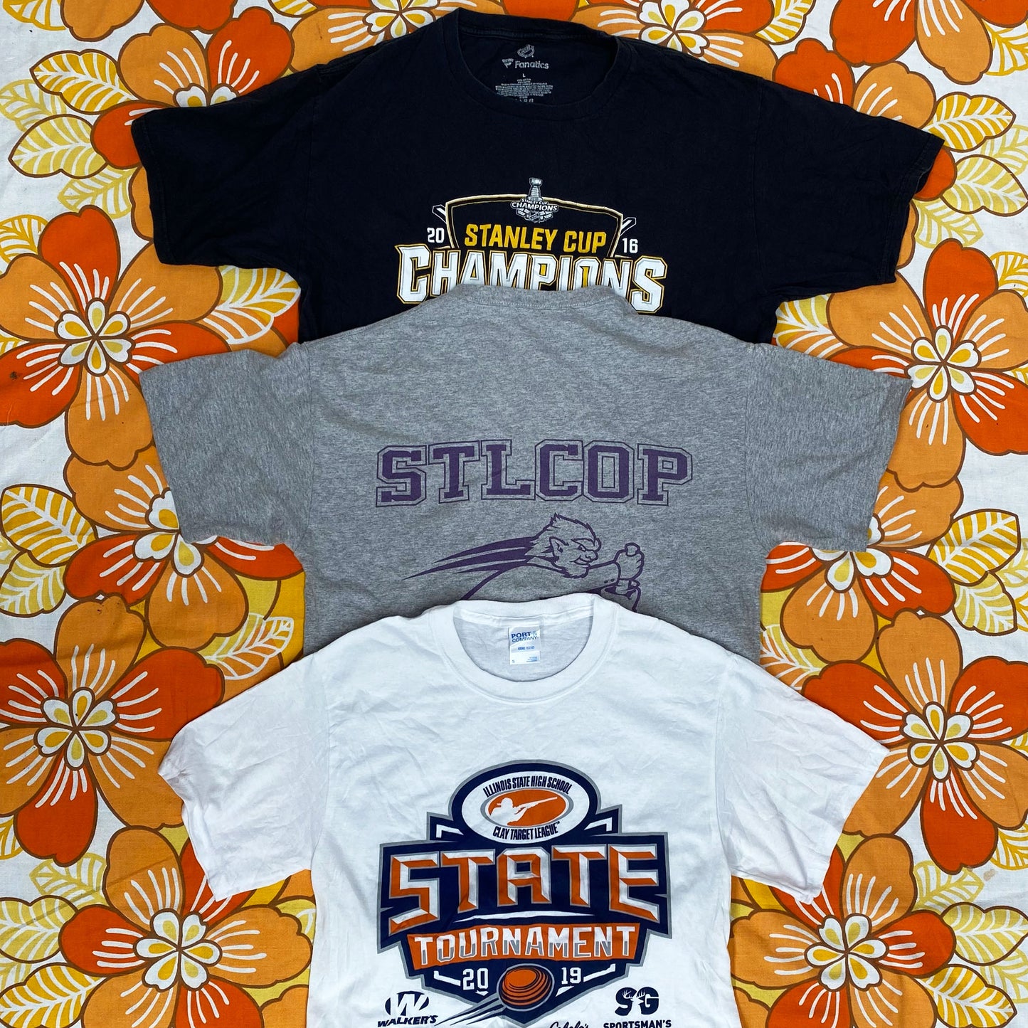 Wholesale vintage and secondhand mixed bundles of printed, graphic, sports and branded T-shirts. Choose from Grade A, B or ungraded to bulk buy per kilo, piece or bale. Handpick available in Sussex warehouse of Brighton's biggest vintage retailer or shop at monthly kilo sale events.