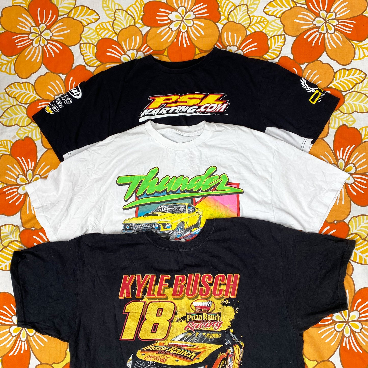 Wholesale vintage and secondhand mixed bundles of printed, graphic, sports and branded T-shirts. Choose from Grade A, B or ungraded to bulk buy per kilo, piece or bale. Handpick available in Sussex warehouse of Brighton's biggest vintage retailer or shop at monthly kilo sale events.