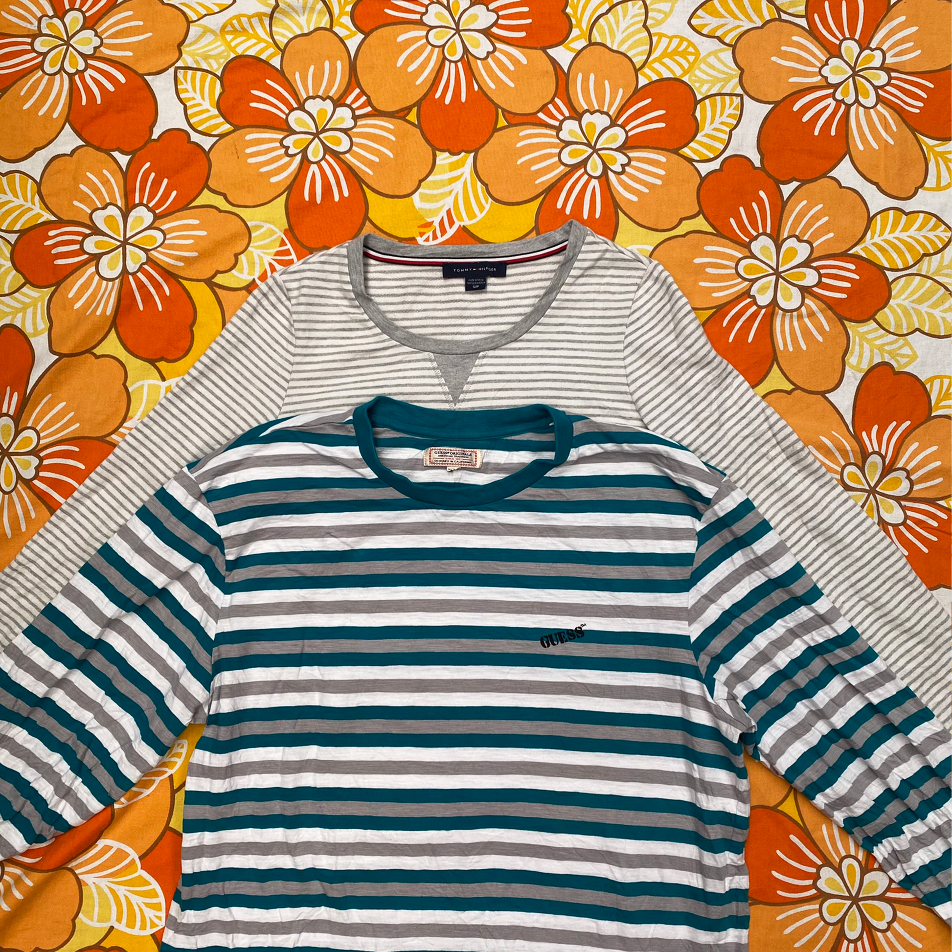 Wholesale vintage and secondhand mixed bundles of long sleeve T-shirts. Choose from Grade A, B or ungraded to bulk buy per kilo, piece or bale. Handpick available in Sussex warehouse of Brighton's biggest vintage retailer or shop at monthly kilo sale events.