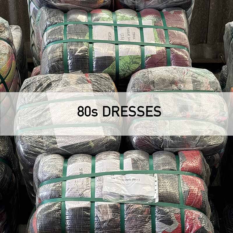 vintage 80s dresses wholesale clothing bale