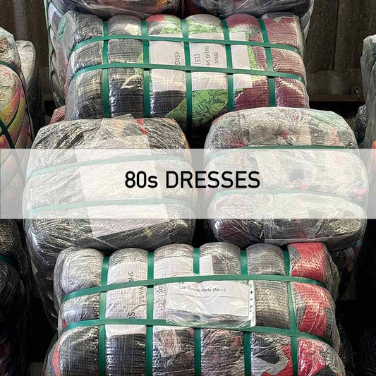 vintage 80s dresses wholesale clothing bale