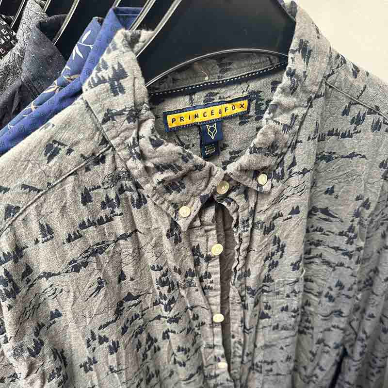 Wholesale Job Lot – Men’s Patterned Long Sleeve Shirts - example of what you might receive in your bundle