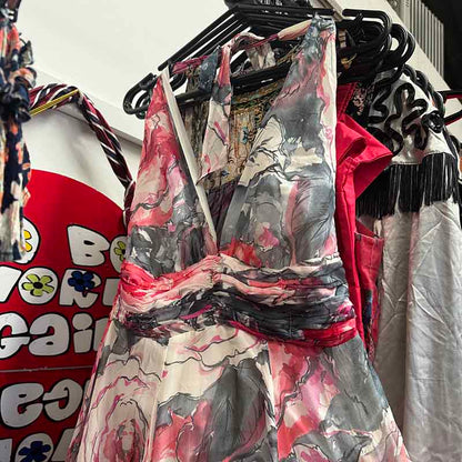 Long Summer Dresses Wholesale Bundle - Abstract floral patterned dress, example of what you might receive. 