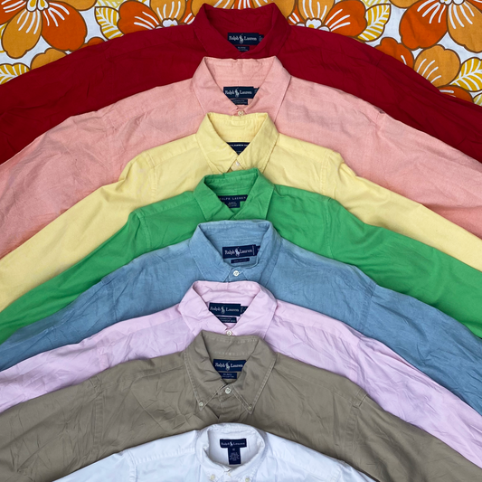 Ralph Lauren Shirts long sleeve -  branded  wholesale secondhand clothing -  grade A bundles online with international delivery
