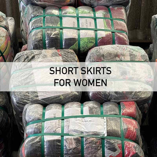 Vintage and modern mix short skirts for women wholesale clothing bale

