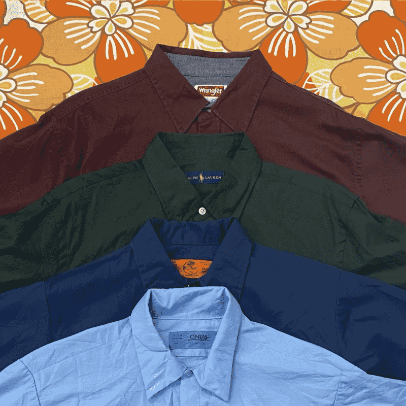Plain Long Sleeve Shirts for Men Wholesale Bundle