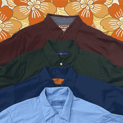Plain Long Sleeve Shirts for Men Wholesale Bundle