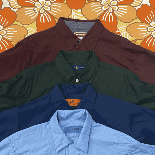 Plain Long Sleeve Shirts for Men Wholesale Bundle