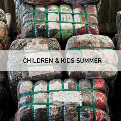 Vintage Children & Kids Mix Clothing Wholesale Bale - SUMMER