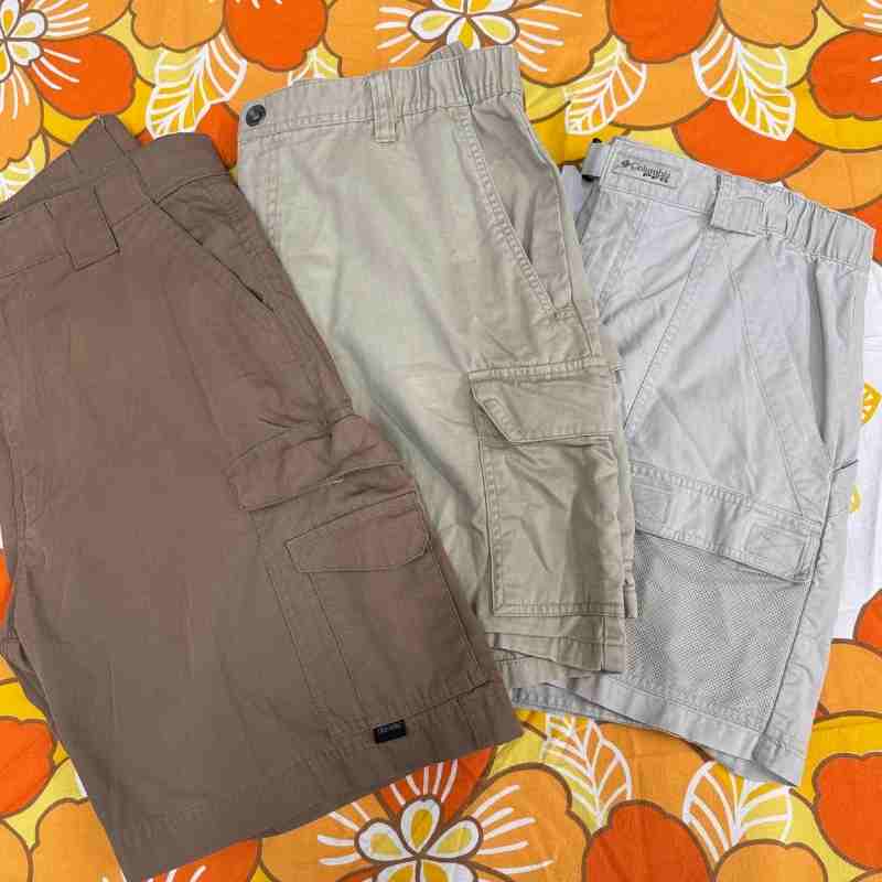 Vintage & Second Hand Cargo Shorts Wholesale Bulk 25kg Bag example of what you might receive