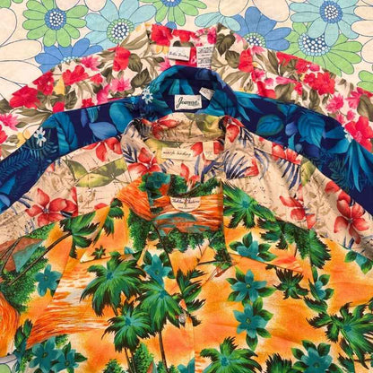Vintage & Second Hand Hawaiian Blouses Wholesale Bulk Bag 25kg thumbnail 