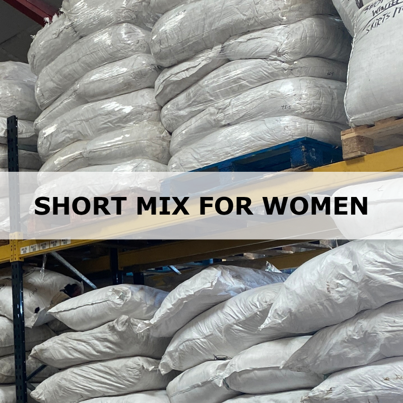 Vintage & Second Hand Mix Shorts For Women Wholesale 25kg Bag
