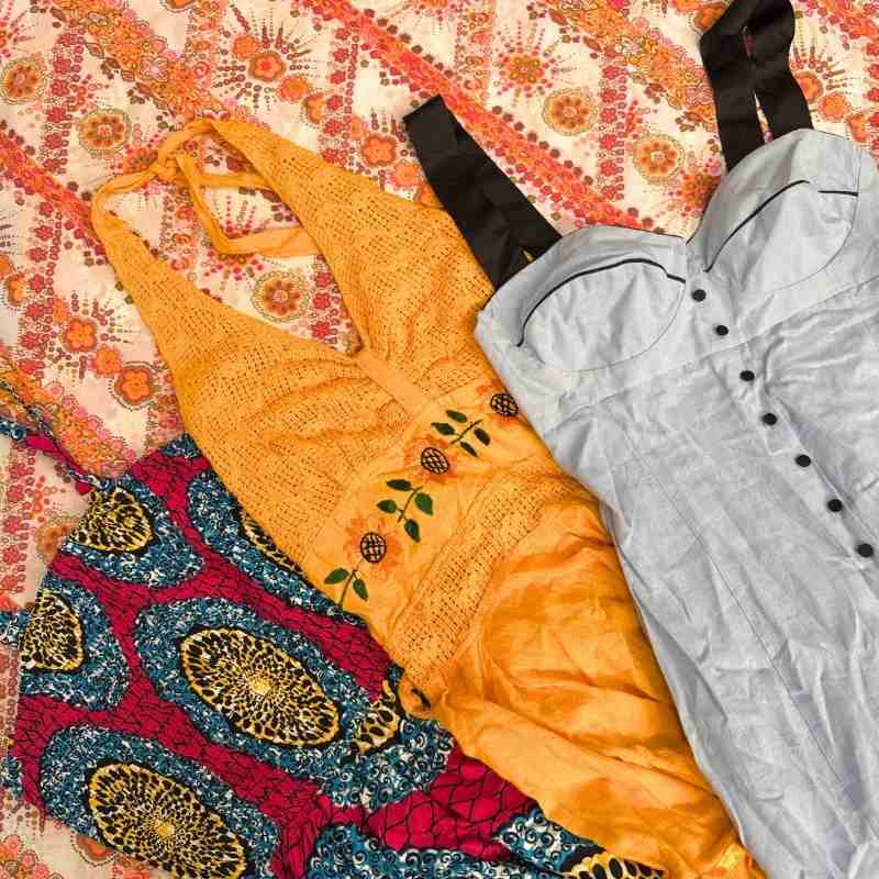 Vintage & Second Hand Strappy Summer Dresses Wholesale Bulk 25kg Bag example