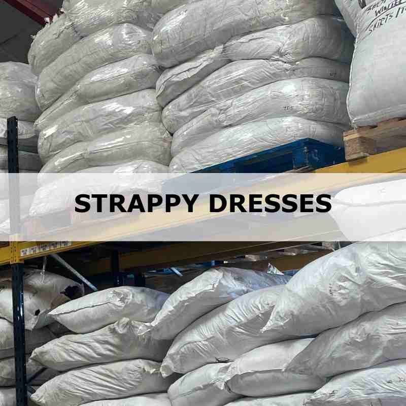 Vintage & Second Hand Strappy Summer Dresses Wholesale Bulk 25kg Bags
