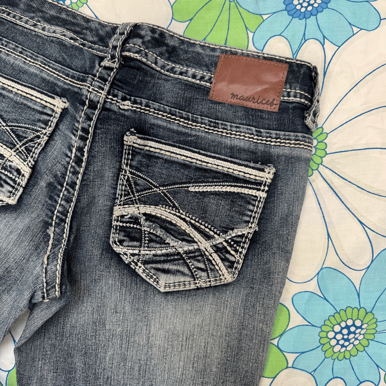 Y2K Embellished & Embroidered Jeans 10 Piece Wholesale Bundle example
