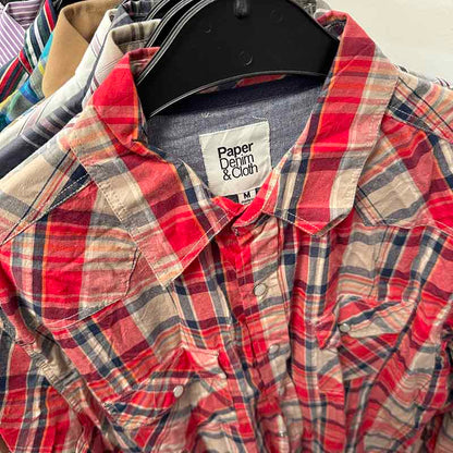 Long Sleeve Striped and Checkered Shirts for Men Wholesale - Examples of what you might receive in your Bundle