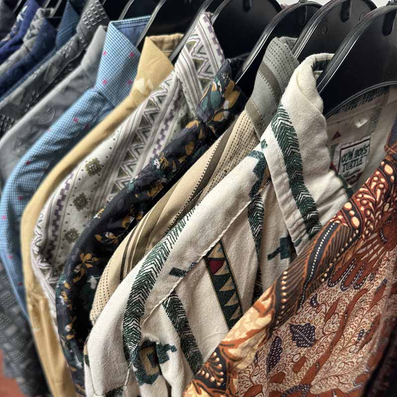 Wholesale Job Lot – Men’s Patterned Long Sleeve Shirts - example of what you might receive in your bundle