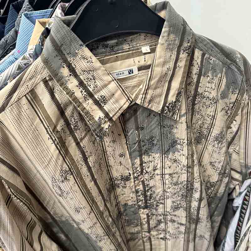 Wholesale Job Lot – Men’s Patterned Long Sleeve Shirts - example of what you might receive in your bundle
