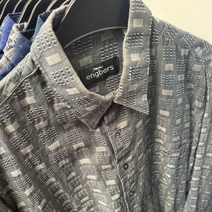 Patterned Long Sleeve Shirts for Men Wholesale Bundle