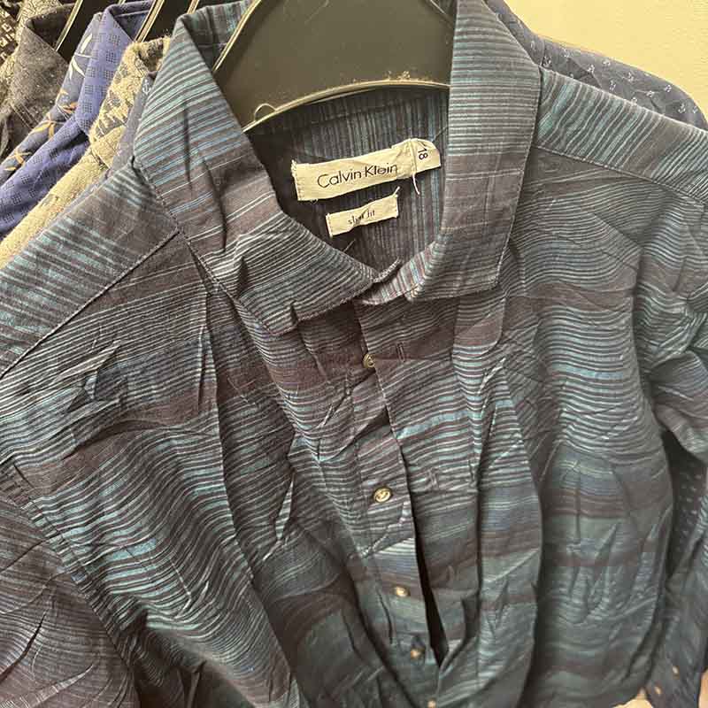 Wholesale Job Lot – Men’s Patterned Long Sleeve Shirts - example of what you might receive in your bundle