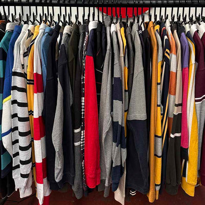 Long Sleeve Polo & Rugby Shirts for Men Wholesale - examples of you might receive on your Bundle
