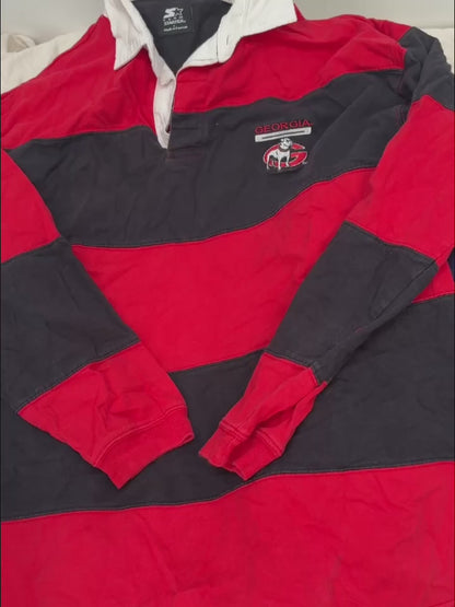 Vintage & Second Hand Rugby Tops and Long Sleeve Polo Shirts Wholesale 25kg Bag example of what you might receive
