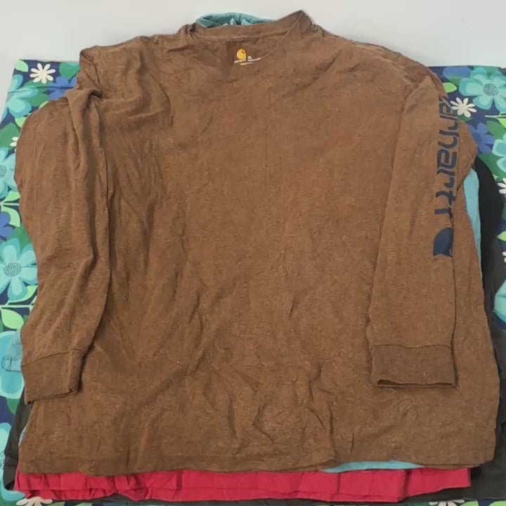 Carhartt Long Sleeve T-Shirts Wholesale Bundle Video Example of what you might receive.