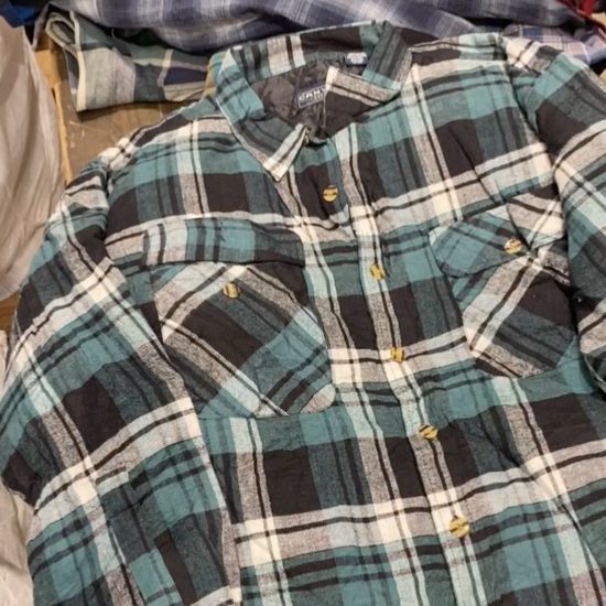 Unboxing video of what you might receive when purchasing our Vintage Lined Flannel Overshirts Wholesale Bundle