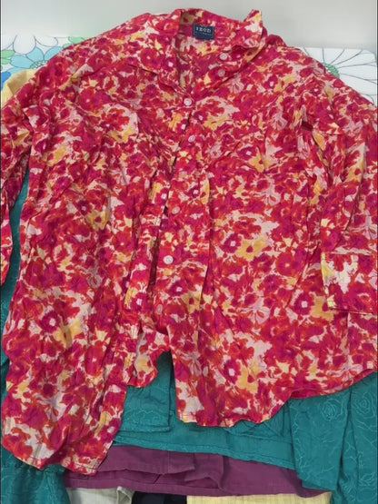 Long Sleeve Blouses Wholesale Bulk Bag 25kg video example of what you might receive