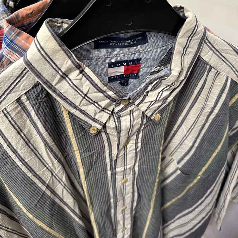 Short Sleeve Striped and Checkered Shirts for Men Wholesale - examples of what you might receive in your Bundle