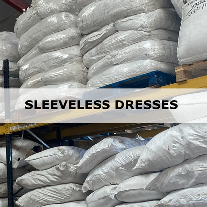 Vintage & Second Hand Sleeveless and Vest Dresses Wholesale 25kg Bag